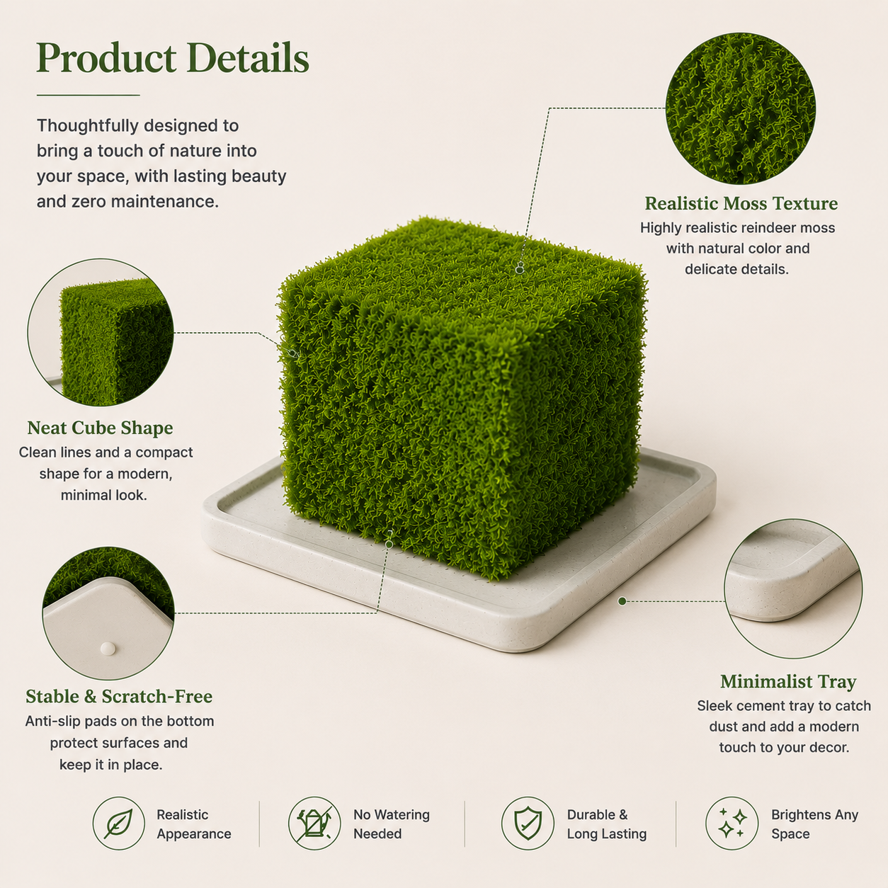 Mini Moss Cube