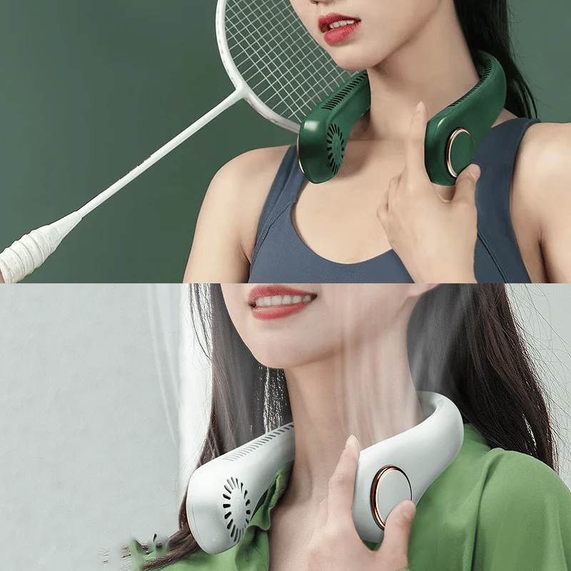 🔥HOT SALE 49% OFF🌬️❄️360° Portable Bladeless Neck Fan🍃✨