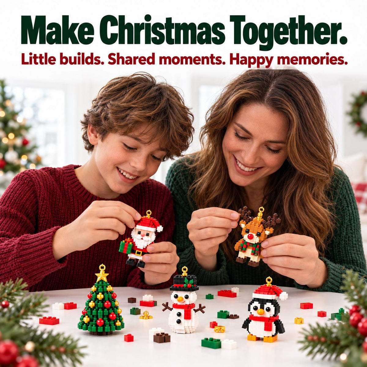 🎅🔥LAST DAY 50% OFF ✨ Christmas Countdown Brick Building Advent Calendar For Families