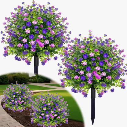 🔥Artificial potted trees with ground stake👍