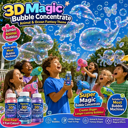 Super 3D Magic Bubble Concentrate —— Animal & Ocean Fantasy Theme