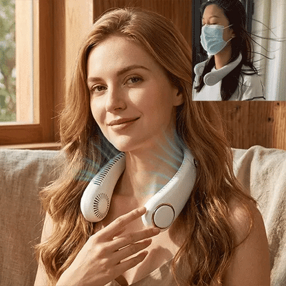 🔥HOT SALE 49% OFF🌬️❄️360° Portable Bladeless Neck Fan🍃✨