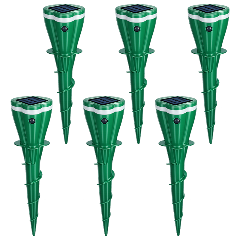 🔥Hot Sale 75% OFF - Solar Powered Waterproof Screw Mole Repellent