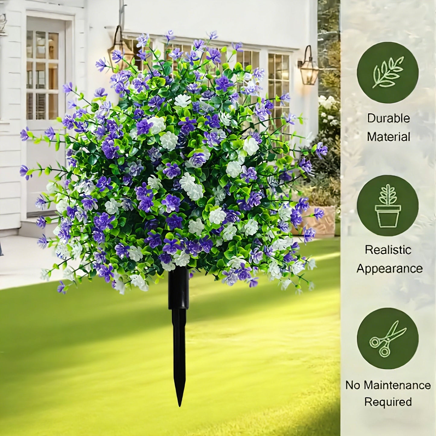 🔥Artificial potted trees with ground stake👍