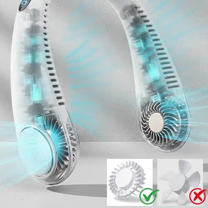 🔥HOT SALE 49% OFF🌬️❄️360° Portable Bladeless Neck Fan🍃✨