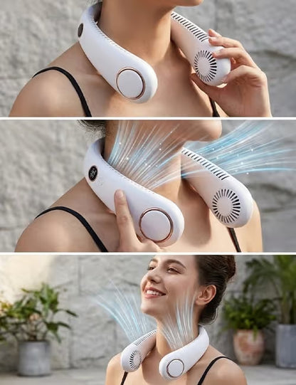 🔥HOT SALE 49% OFF🌬️❄️360° Portable Bladeless Neck Fan🍃✨