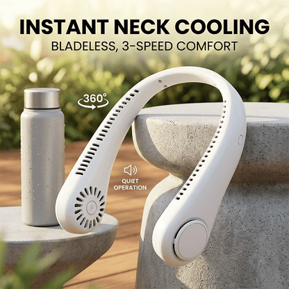 🔥HOT SALE 49% OFF🌬️❄️360° Portable Bladeless Neck Fan🍃✨