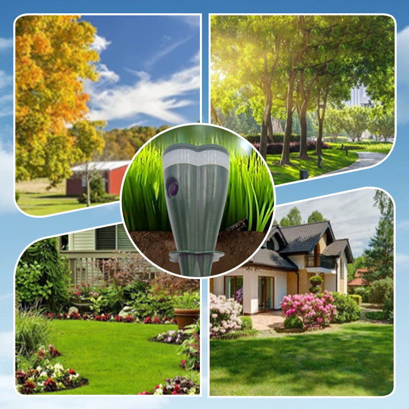 🔥Hot Sale 75% OFF - Solar Powered Waterproof Screw Mole Repellent